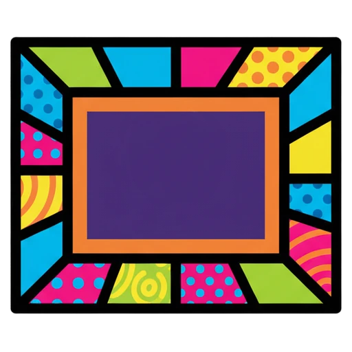 picture frame Pop Art icon