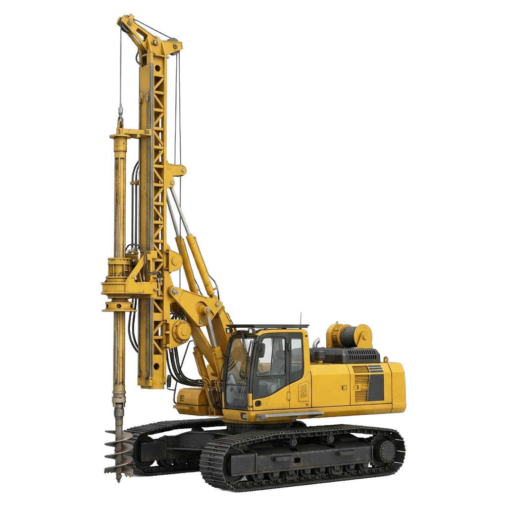 piling rig Photorealistic icon - free AI-generated photorealistic icon for web and app projects