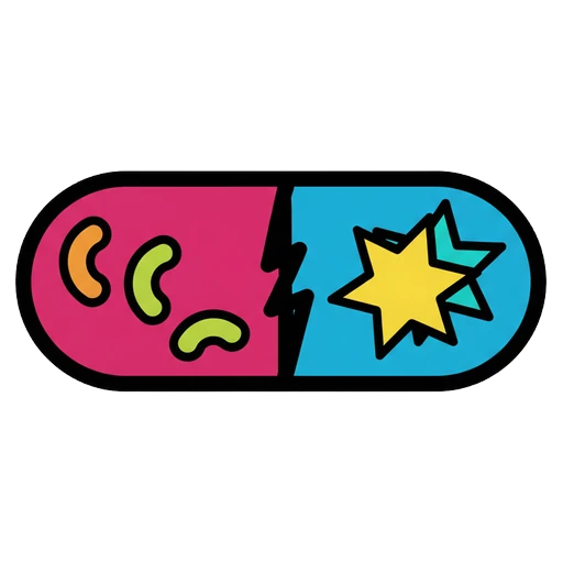 pill capsule Pop Art icon