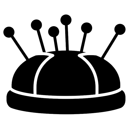 pin cushion Solid Glyph icon