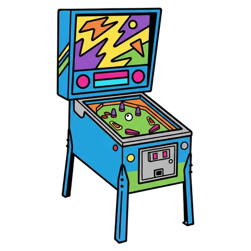pinball machine Pop Art icon