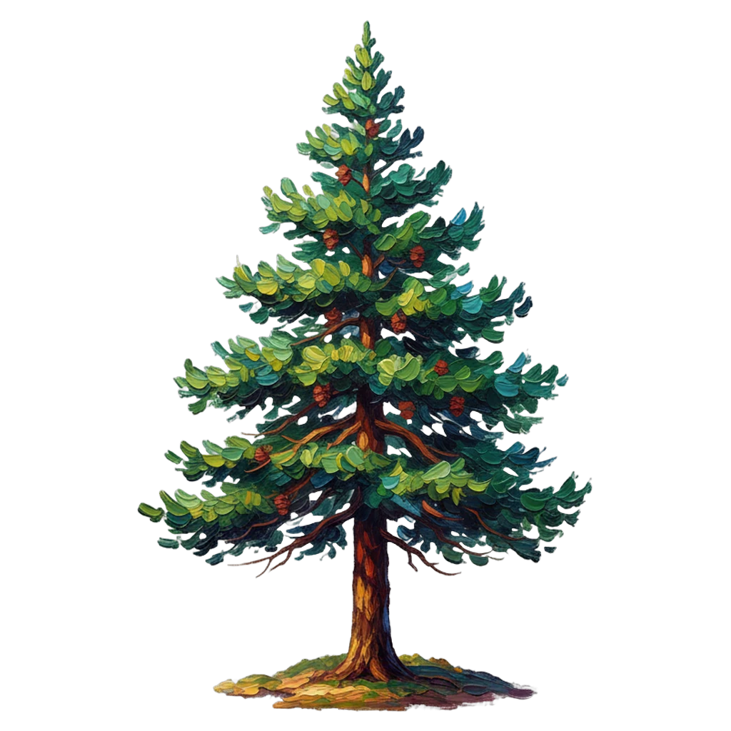 pine tree Oil Painting icon