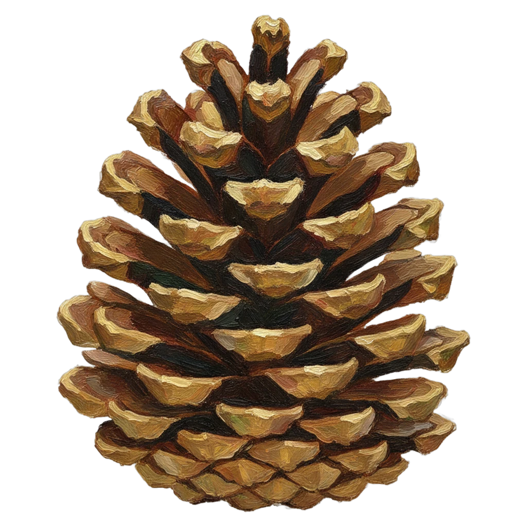 pinecone Oil Painting icon