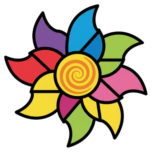 pinwheel Pop Art icon