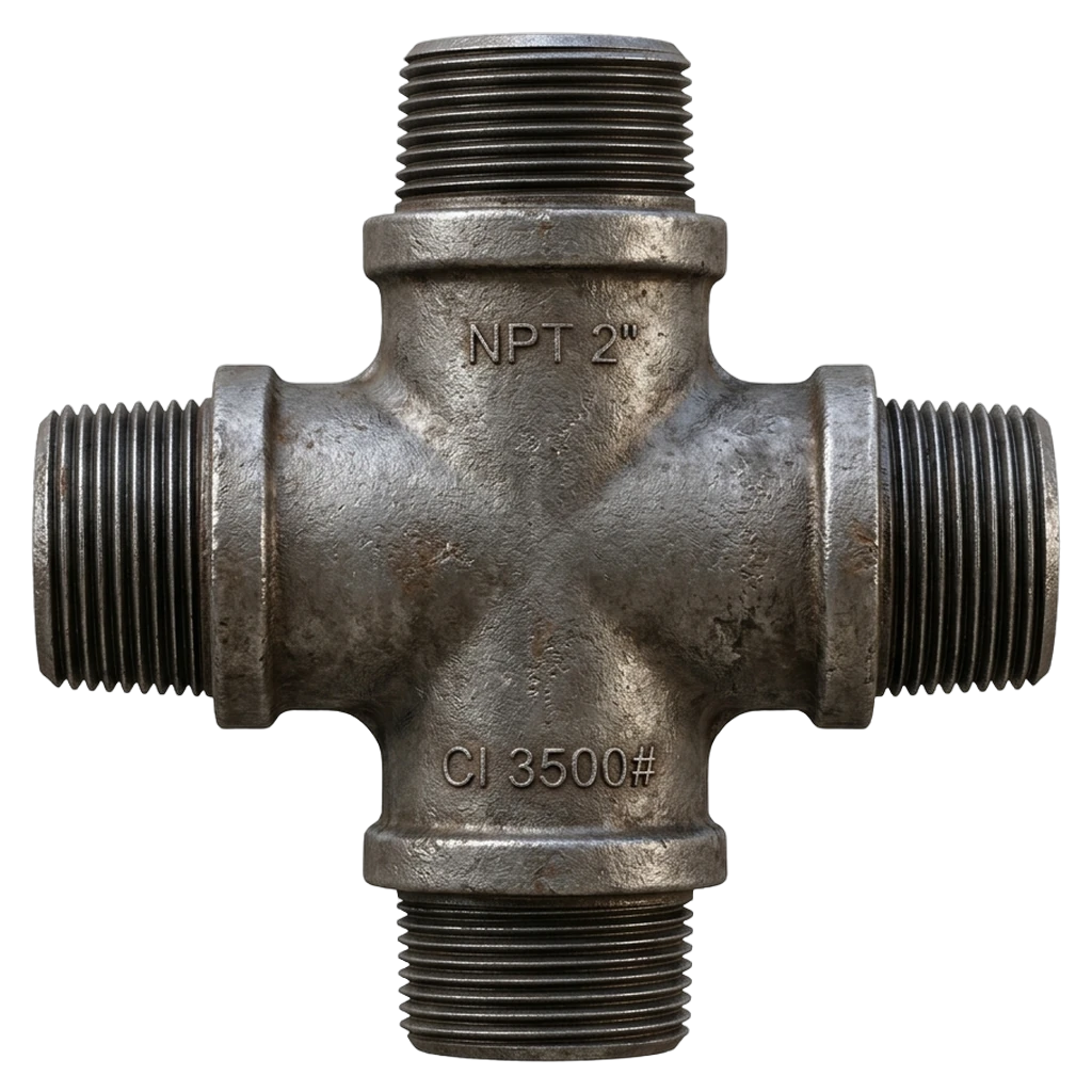 pipe cross Photorealistic icon - free AI-generated photorealistic icon for web and app projects