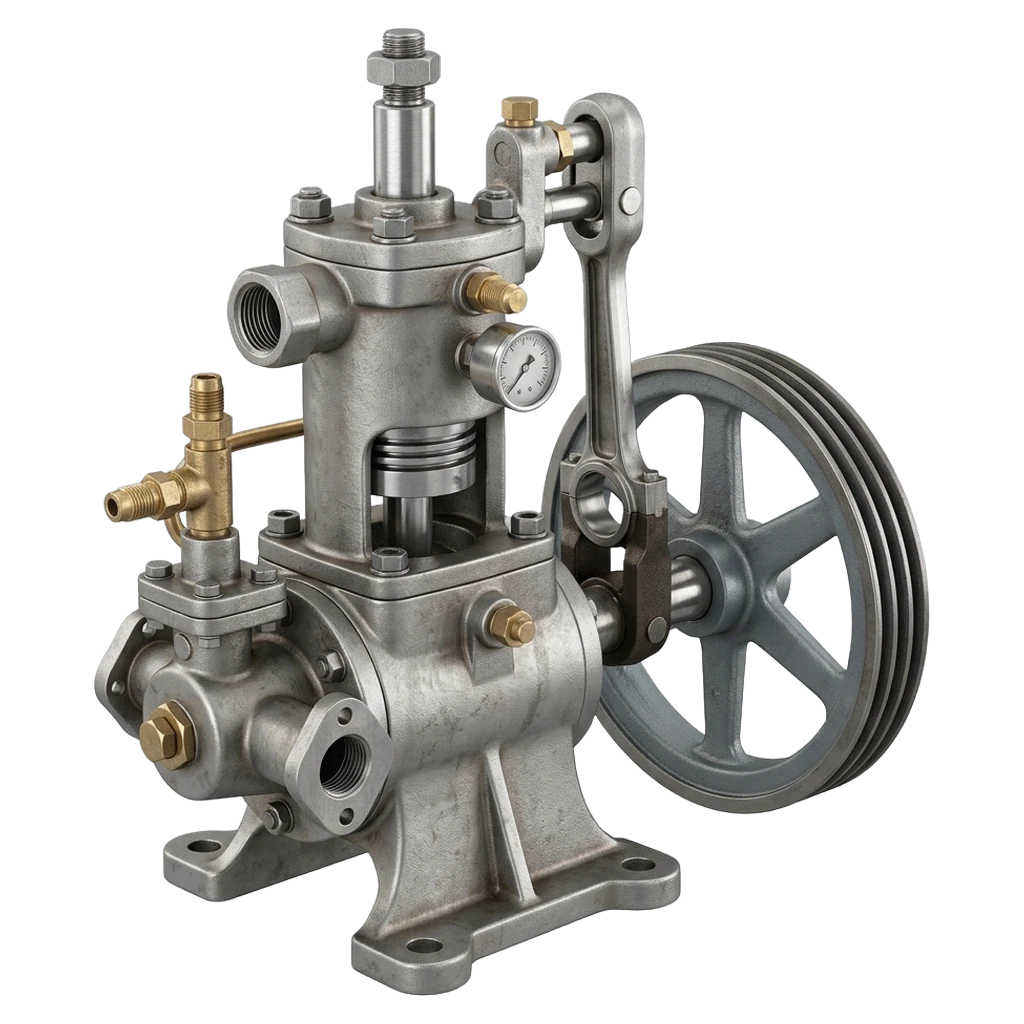 piston pump Photorealistic icon
