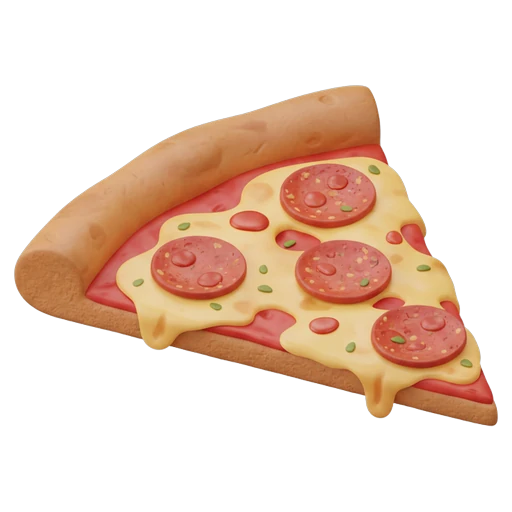 pizza slice Isometric icon - free AI-generated isometric icon for web and app projects