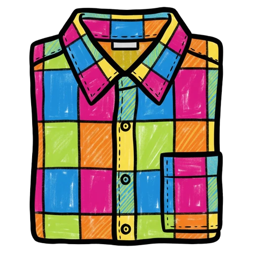 plaid shirt Pop Art icon