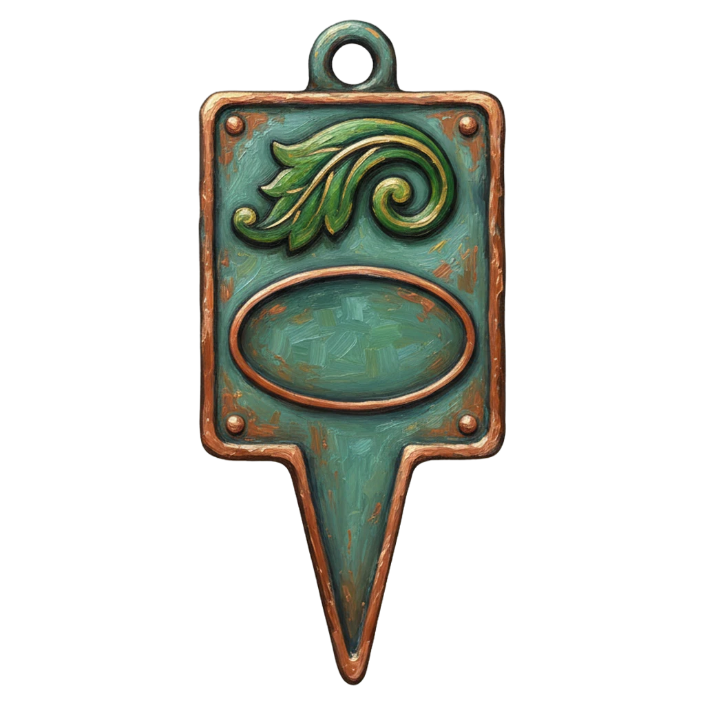 plant label Oil Painting icon