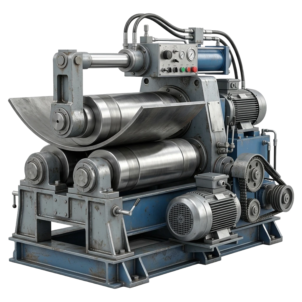 plate rolling machine Photorealistic icon