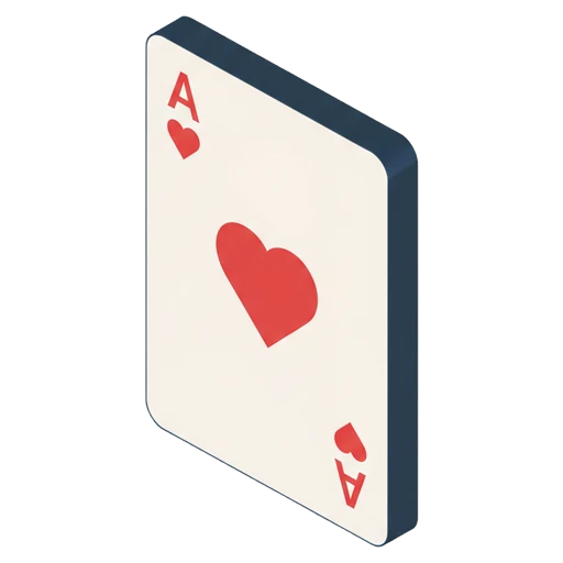 playing card Isometric icon