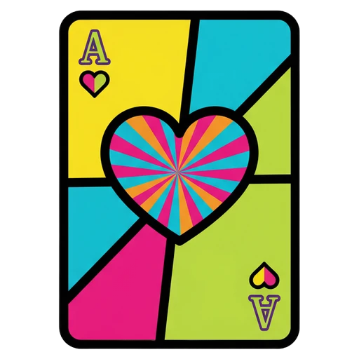 playing card Pop Art icon