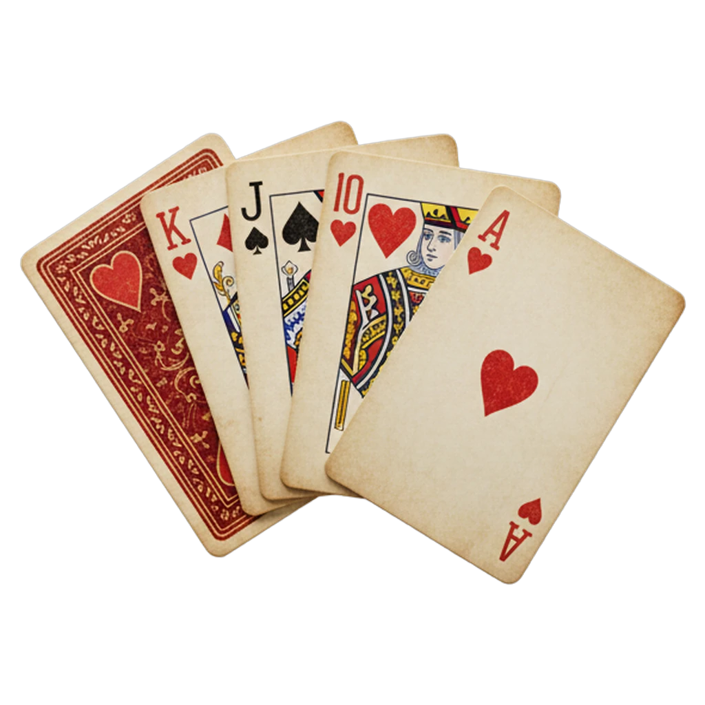 playing cards Photorealistic icon
