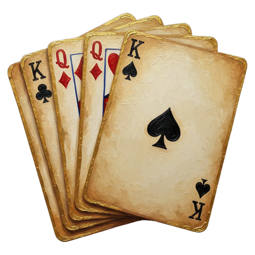 playing cards Oil Painting icon