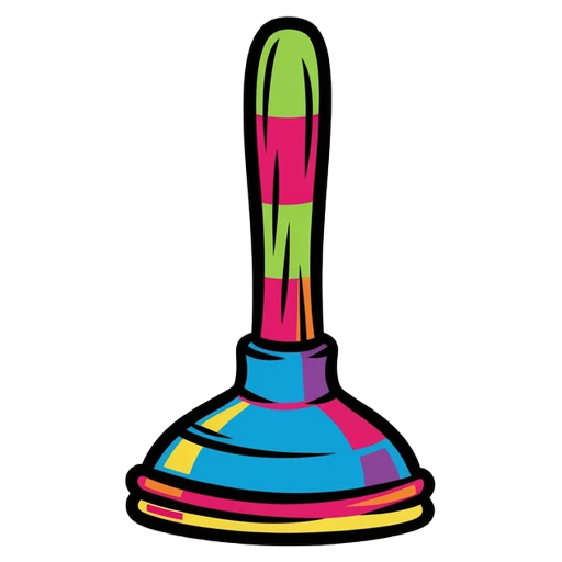 plunger Pop Art icon
