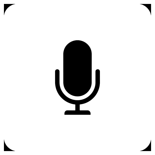 podcast mic Solid Glyph icon