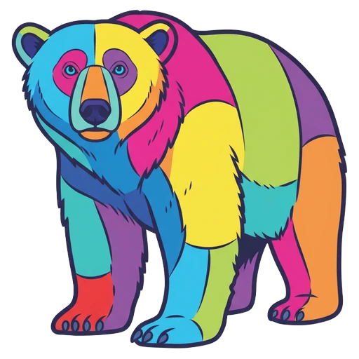 polar bear Pop Art icon