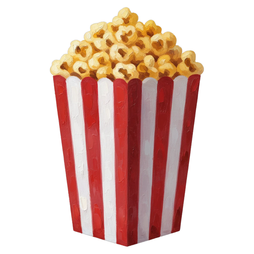 popcorn box Oil Painting icon