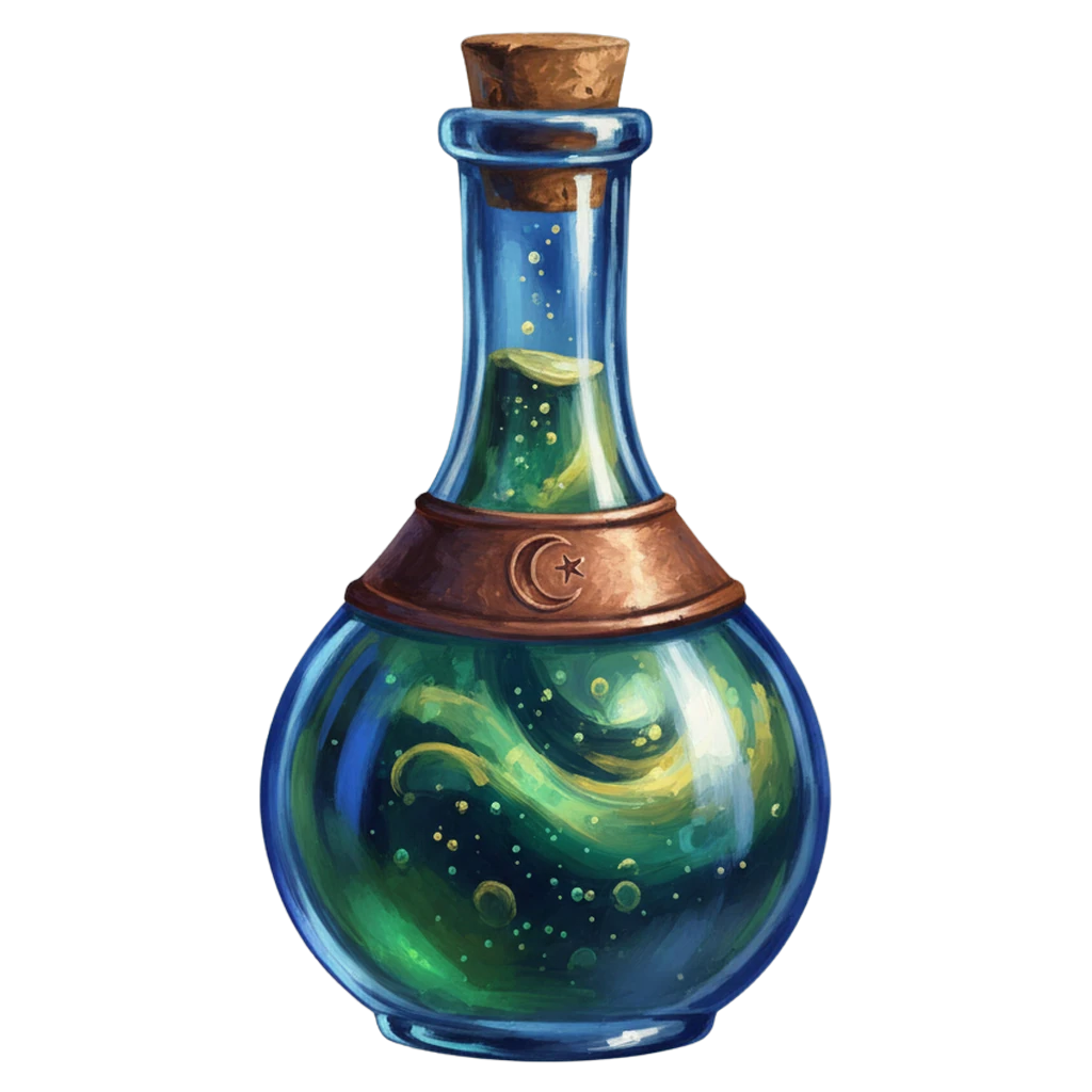 potion bottle Oil Painting icon