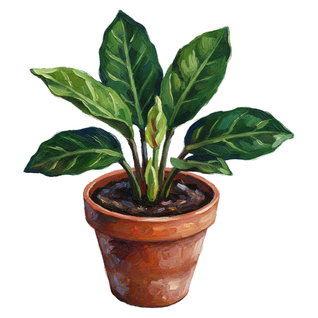potted plant Oil Painting icon