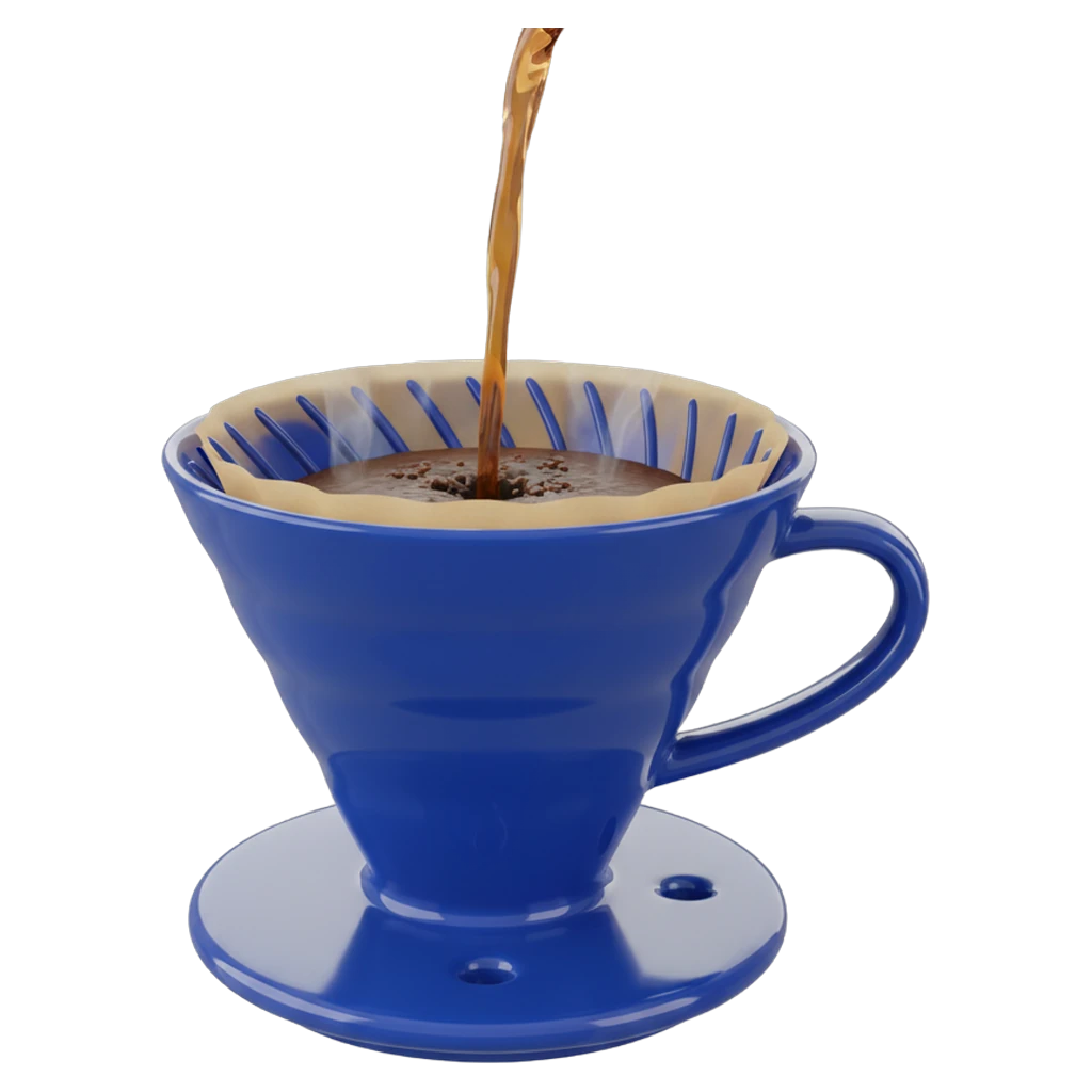 pour over dripper Photorealistic icon