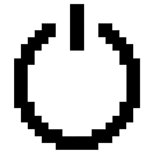 power button Pixel Art icon