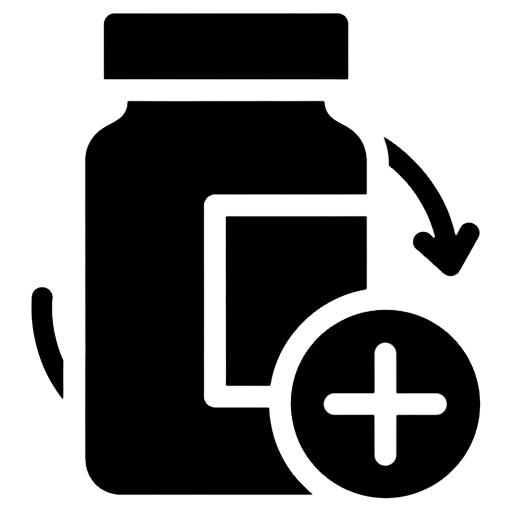 prescription refill Solid Glyph icon