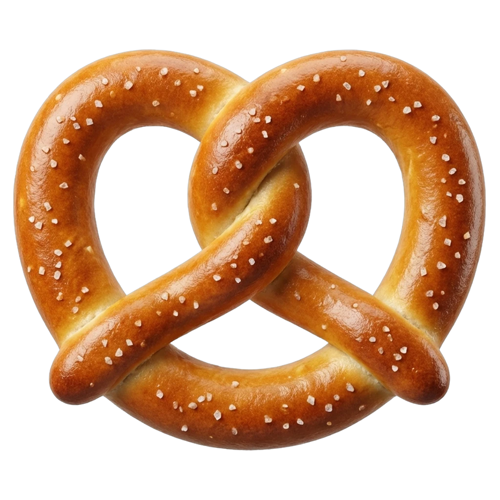 pretzel Photorealistic icon
