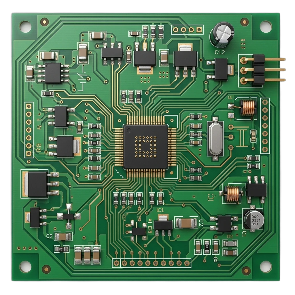 printed circuit board Photorealistic icon
