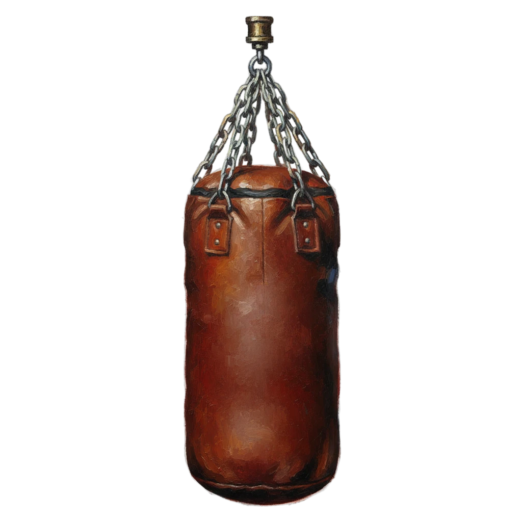 punching bag Oil Painting icon