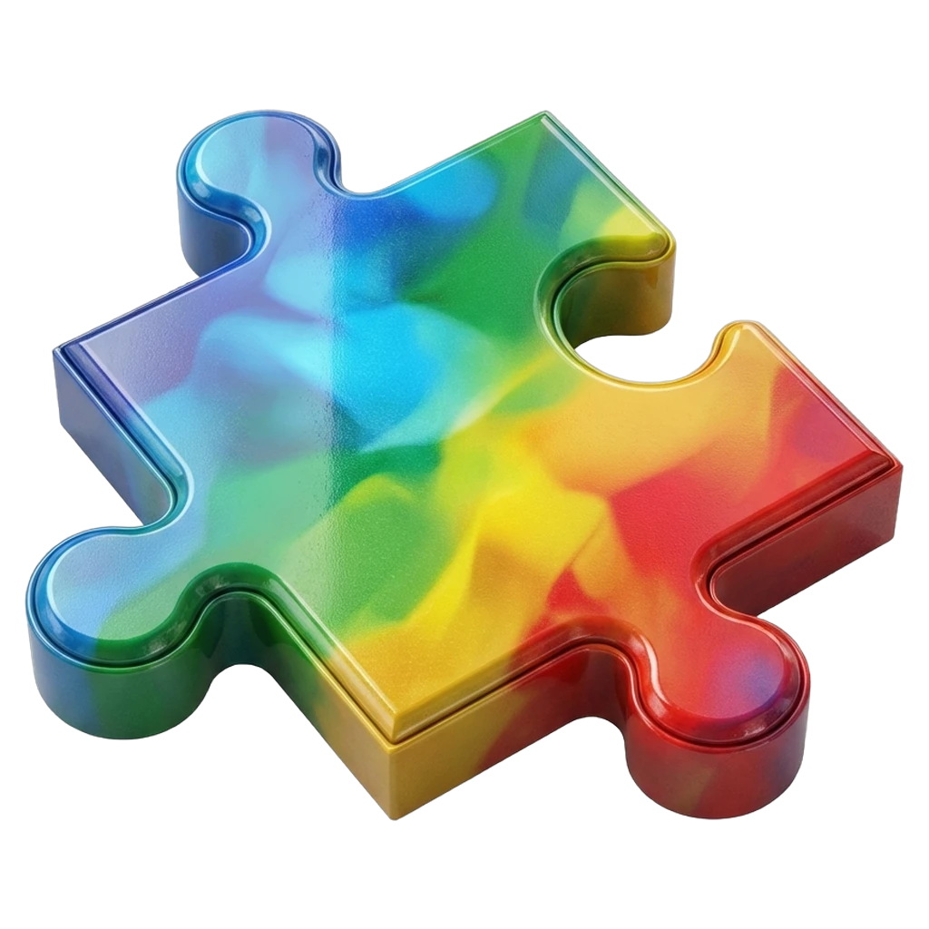 puzzle piece Photorealistic icon