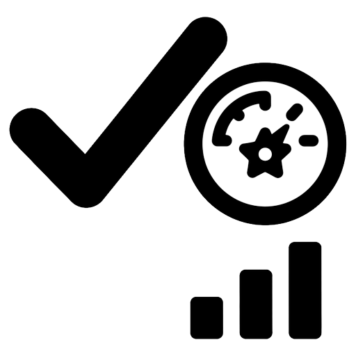 quiz score Line Art icon