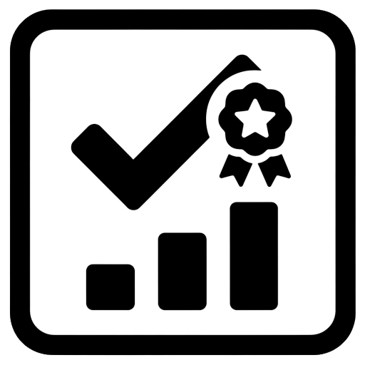 quiz score Solid Glyph icon