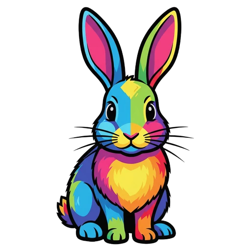 rabbit Pop Art icon