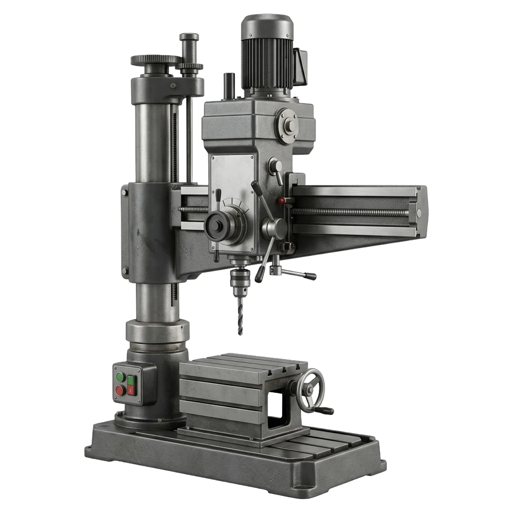 radial drill press Photorealistic icon