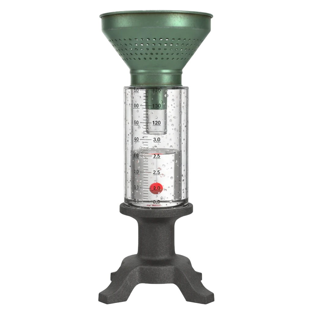 rain gauge Photorealistic icon