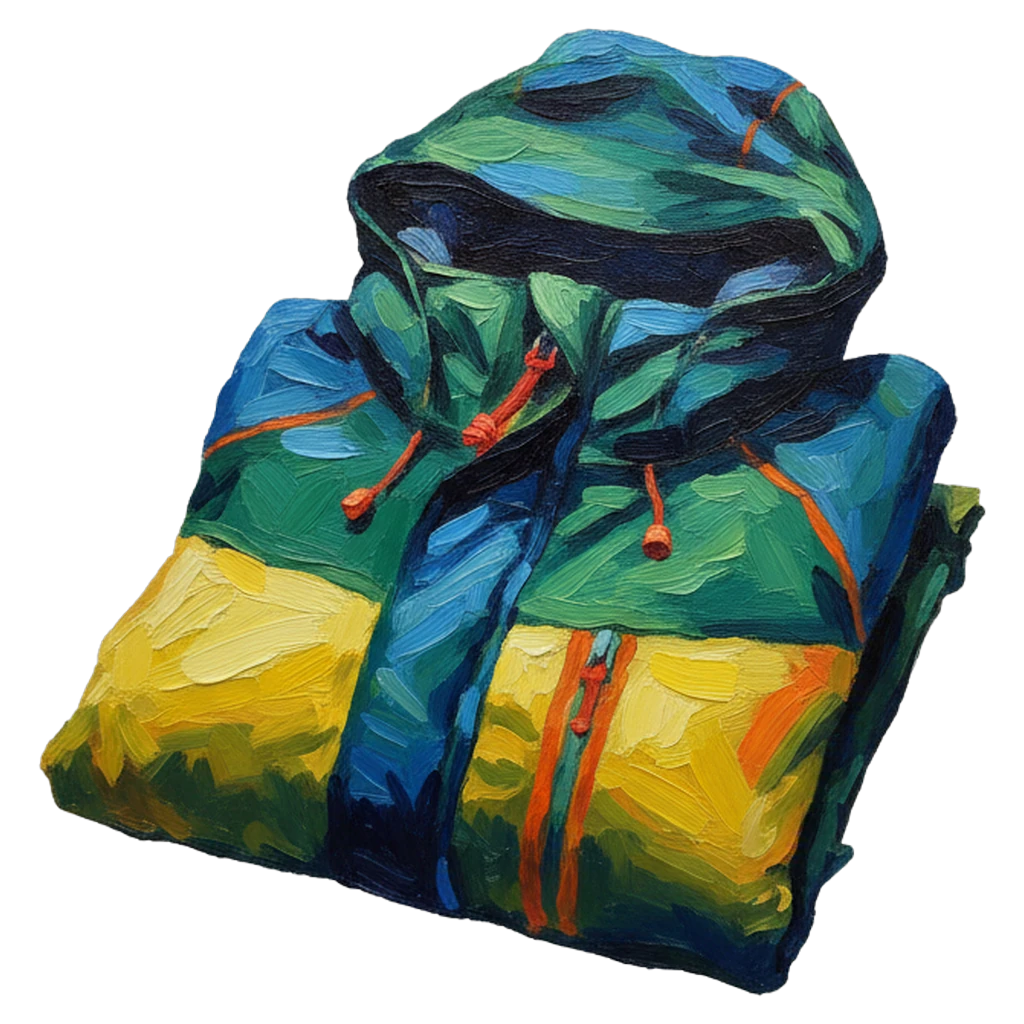 rain jacket Oil Painting icon