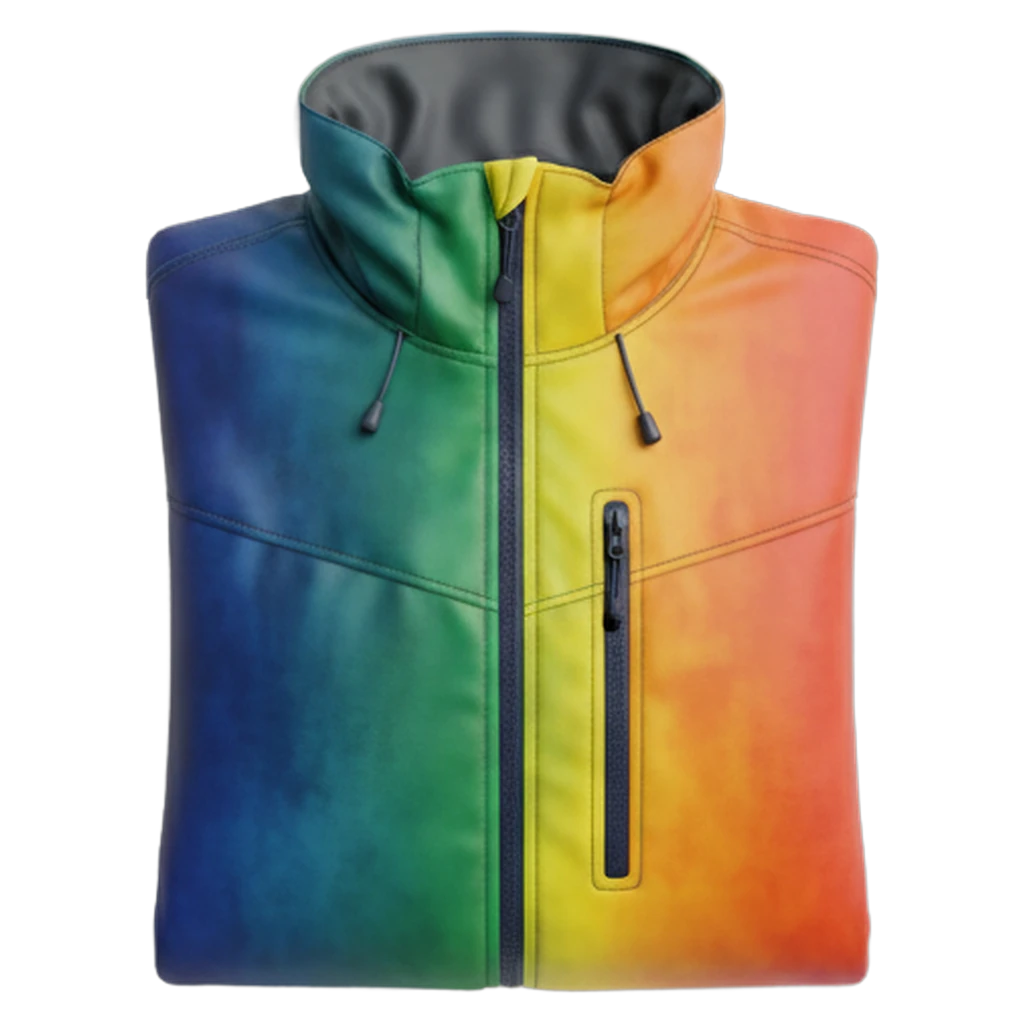 rain jacket Photorealistic icon