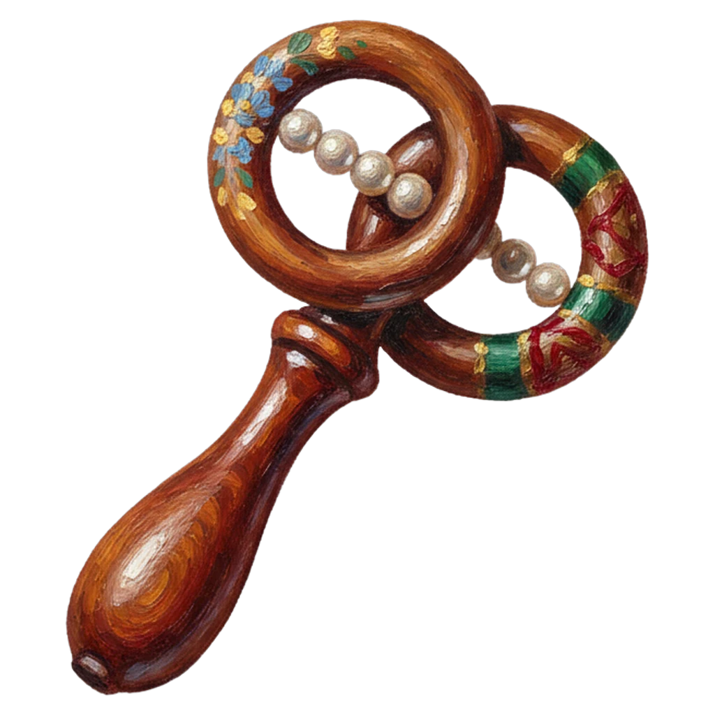 rattle Oil Painting icon