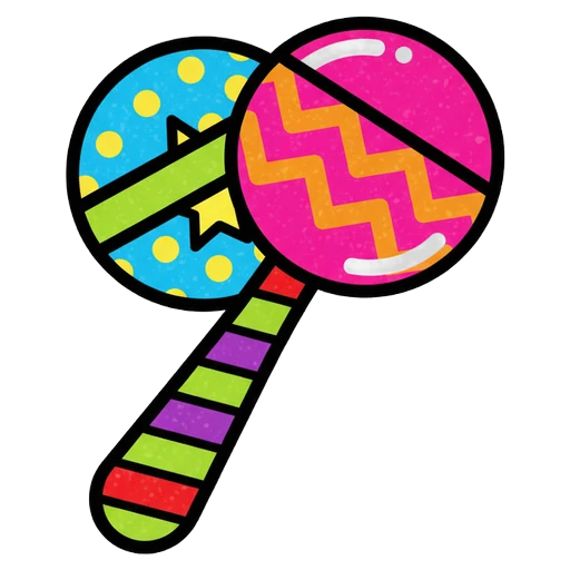 rattle Pop Art icon