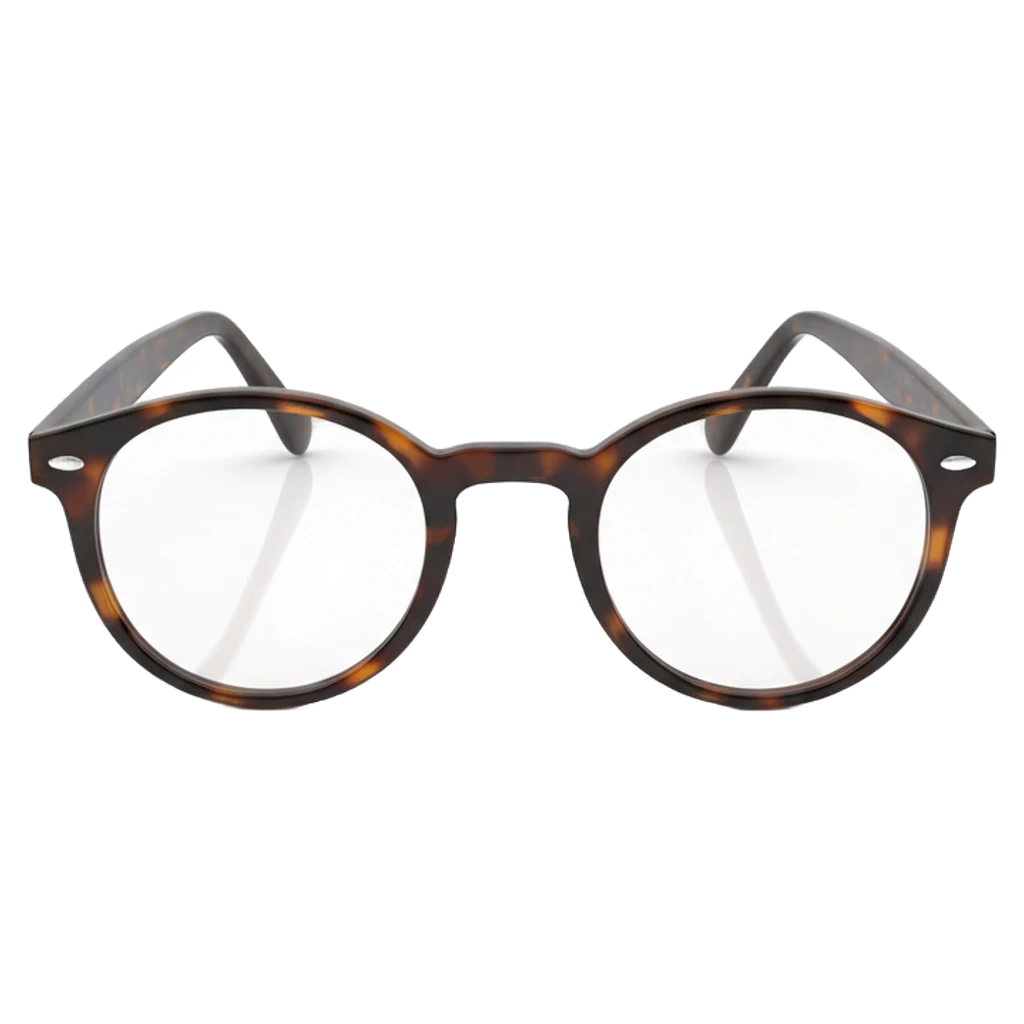 reading glasses Photorealistic icon
