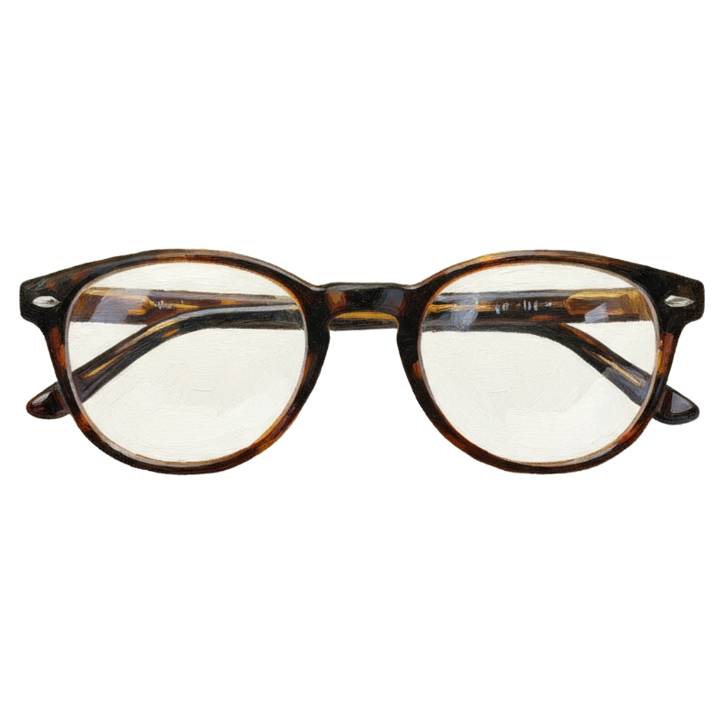 reading glasses Oil Painting icon