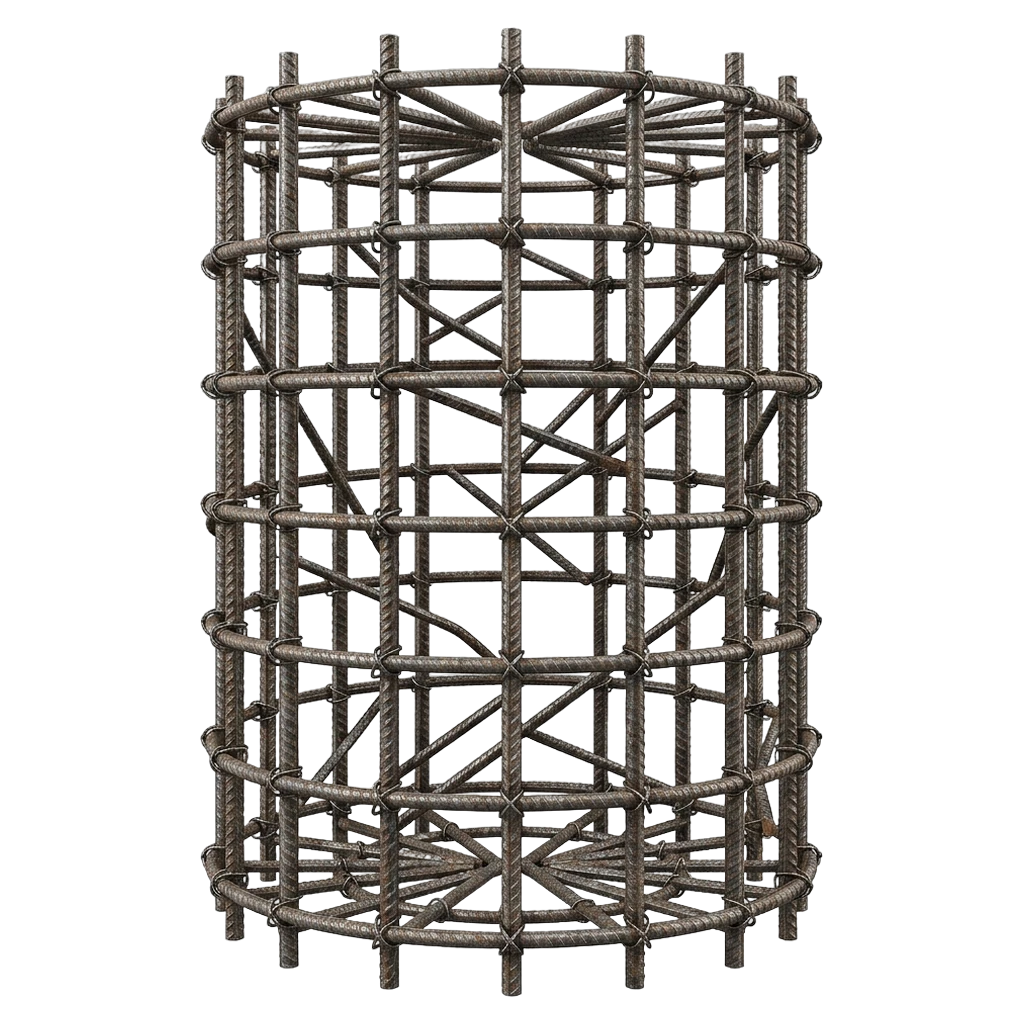 rebar cage Photorealistic icon