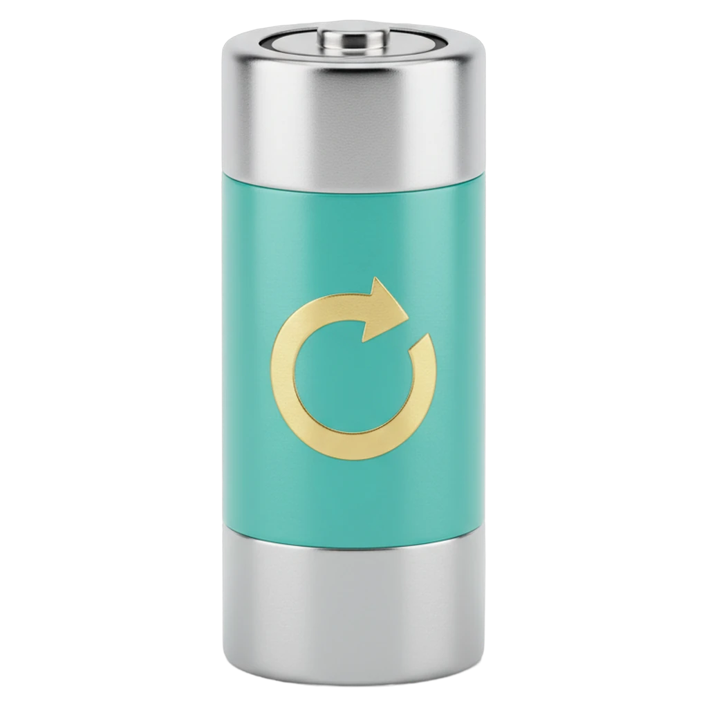 rechargeable battery Photorealistic icon