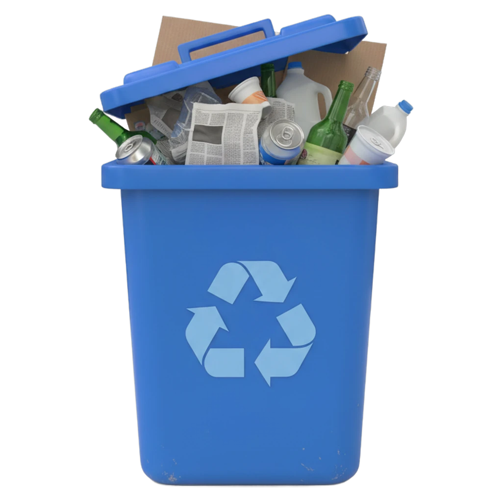 recycling bin Photorealistic icon