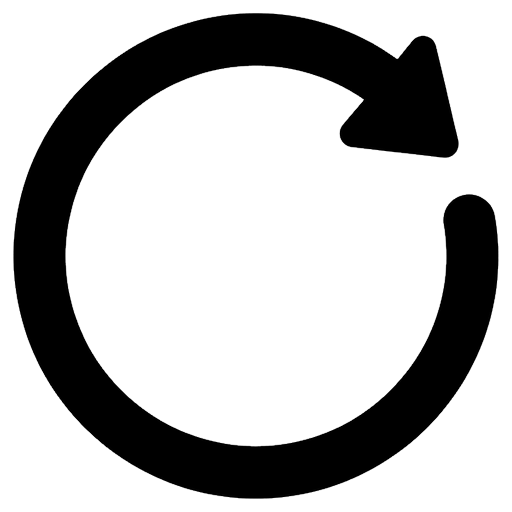 redo arrow Solid Glyph icon