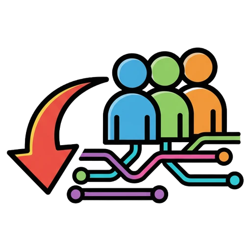 referral traffic icon Pop Art icon - free AI-generated pop art icon for web and app projects