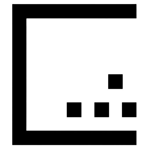 resize corner Pixel Art icon