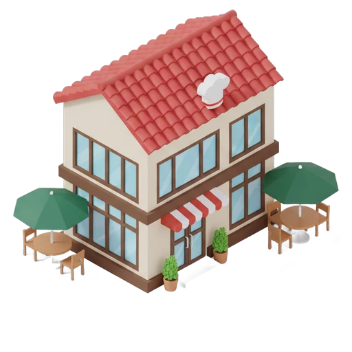 restaurant Isometric icon