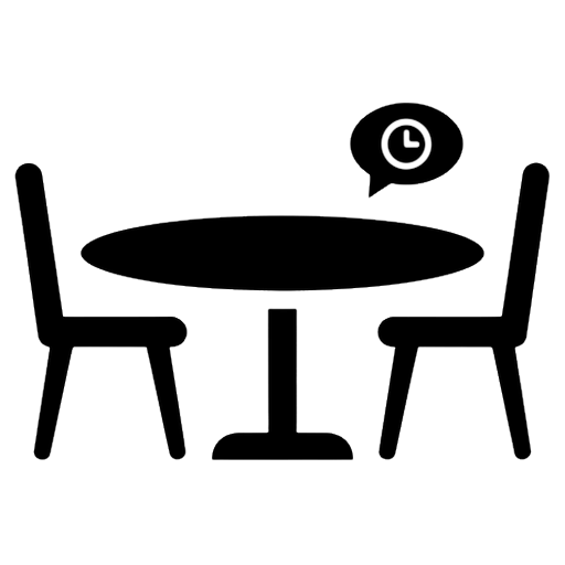 restaurant reservation Solid Glyph icon